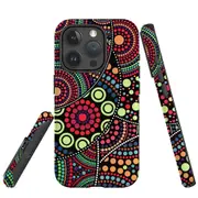 For iPhone 15 Pro Case, Shielding Cover, Dotted Abstract Painting
