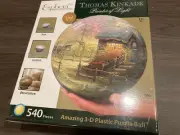 Thomas Kinkade Stepping Stone Cottage 540 Piece Esphera 3D Puzzle Ball Sealed