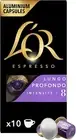 L'OR Espresso Coffee - Lungo Profondo 1 pack of 10 Aluminium Capsules free shipp