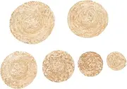 Kisangel 6pcs Mini Tiny Hats for Crafts Multi Doll Straw Hats for DIY Decoration Safe Material for Long Term Use for Puppets and Holiday Party Supplies