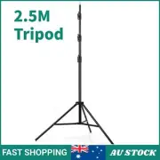 2.5M Light Stand Tripod Adjustable Shaft w/ Rubber Feet for Photography Camera