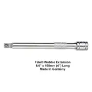 Felo® Wobble Socket Extension - Type / 1/4" x 100mm ( 4" ) - Made In Germany