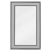 Polar View 600 x 945mm Silver Grey Frosted Glass Openable Double Glazed Window