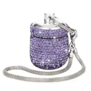 Keychain Pill Holder Bling Small Pill Box for Purse Portable Pill Case Organi...
