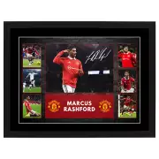 MARCUS RASHFORD SIGNED FRAMED POSTER MANCHESTER UNITED CRISTIANO RONALDO