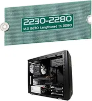 CLKE M2+M.2 2230 NGFF/NVME SSD Adapter 2230-2280, NVME SSD Length Extend Adapter, Multipurpose Ssd Extension Bracket Card Plate for Pc Computer Case