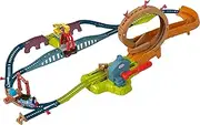 Fisher-Price Thomas and Friends Train Set with Loop the Loop Action, Thomas Motorized Toy Train, Carly the Crane, Maintenance Yard