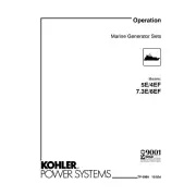 Kohler TP-5985 10/02d Genuine OEM Marine Generator 5E/4EF Operation Manual
