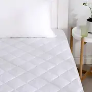 ESSN Commercial Corner Strap Quilted Cotton Mattress Protector White (Single, King Single, Double, Queen, King)