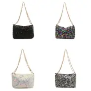 Fashion Messengers Bag for Women Chain Strap Shoulder Bag Sequins Crossbody Bag