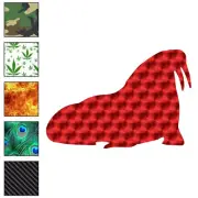 Walrus, Vinyl Decal Sticker, 40 Patterns & 3 Sizes, #6947