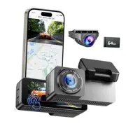 Dash Cam Front and Rear, 4K+1080P UHD Dual Dashcam, Dash Camera for Cars with