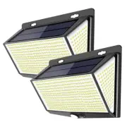 4pcs 468 LED Solar Powered Motion Sensor Garden Security Light Outdoor Wall Lamp