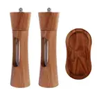 2Pcs Wood Salt and Pepper Grinder Set Manual Salt and Pepper Mills with ☣☣