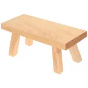 Wooden Display Stool Cliff Cypress Ornaments Child Toddler Foot