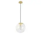 Beacon Lighting Marcel 1 Light 300mm Pendant in Solid Brass with Clear Glass