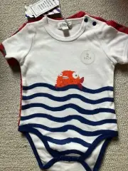 Baby Pumpkin Patch 2-pack short sleeve bodysuits rompers 6-12mths size 0
