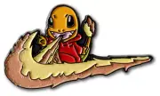 Pokemon Charmander Nike Swoosh Glitter Soft Enamel Pin Lapel Brooch Collectible