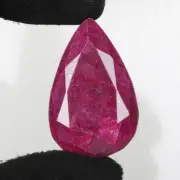 Natural Red Ruby 120.95 Ct Pigeon African Pear Cut Loose Certified Gemstone