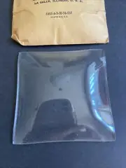 Vintage 2 1/2" X 2 1/2” Square CONVEX Clock Replacement Glass NOS WESTCLOX