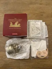 american girl doll addy apron craft needlework and kerosene lamp toy unused