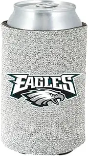NFL Philadelphia Eagles Glitter Kolder Kaddy Can Holder, Silver, 5.5