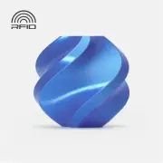 Bambu Lab Filament PLA Silk Blue 13601 1.75mm, 1kg, Silk-like Finish with Ultra