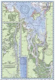 Boating, Fishing, Qld Marine Safety Chart - GOLD COAST, MANLY to NERANG + BONUS