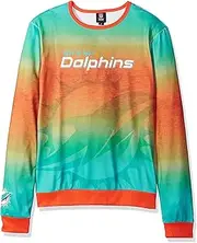 Forever Collectibles NFL Mens Printed Gradient Crew Neck Sweater