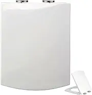Toilet Seat Ideal Standard Square Toilet Seats with Slow Soft Close Quick Release for Easy Clean, White Plastic Loo Seat (Color : White, Size : 37X47CM(14.56X18.50IN))