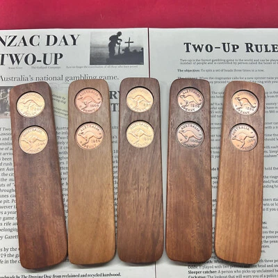ANZAC Two-Up Set. 20th Birthday Anniversary Gift Present 2005 Australian Pennies