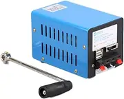 20W Manual Generator - Hand Crank Generator, Portable 2000RPM Crank Type, USB Output, Waterproof Mobile Phone Charger for Indoor Black