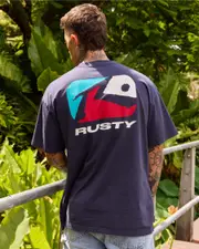 [Rusty] Rusty Men's Phenom T-Shirt in Navy Blue Size XL XL Navy Blue