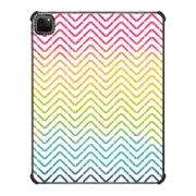 iPad Pro 12.9-inch (5th/6th gen) iPad Impact Case Abstract pink blue yellow mint ombre geometric pattern