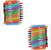 2 Boxes Miniature Crayons Mini Crayon Packs Miniature Colorful Crayon Mini House Crayons Model Simulation Crayon Photo Prop Mini Colorful Crayon Micro Crayons Mini Crayons Plastic