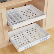 Jifvrnk 2 Pack Pull Out Cabinet Organizer, 21"Deep, Expandable (12.6"-20.87" W)