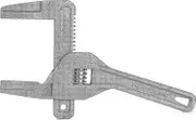 Adjustable Spanner Wide Jaw, 250mm (10 Inch)Aluminium Adjustable Wrench-MAX Opening Capacity 95mm s202412121069