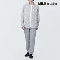 在飛比找momo購物網優惠-【MUJI 無印良品】男有機棉混彈性綾織合身褲(共5色)