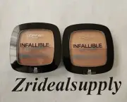 L'OREAL INFALLIBLE PRO GLOW LONGWEAR POWDER 28 COCOA PACK OF 2