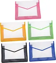 COMNESTBI 5pcs File Holder Storage Bins with Lids Legal Folders for Documents Legal Size Bins for Shelves Large File Folder Artwork Storage Expanding File Folders Bank Boxes Pp Plastic