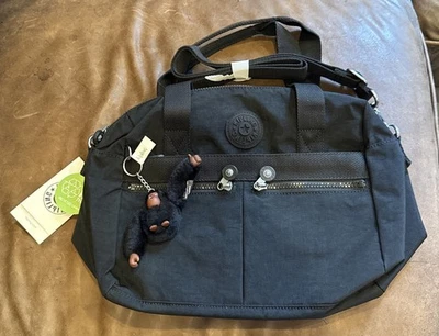 Kipling Klara Crossbody Satchel Shoulder Bag Purse Black Tonal KI5423 NWT $124