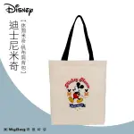 DISNEY 迪士尼 肩背包 休閒米奇 帆布肩背包 大容量 可A4 手提包 帆布包 PTD22-C6-54 得意時袋