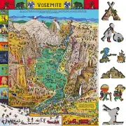 Wooden Jigsaw Puzzle for Adults by FoxSmartBox - 360 Pieces - Yosemite