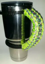 Paracord Handle for 40oz,30oz,or 20ozYeti Ozark & Rtic Multi Color & Neon Green