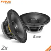 2x PRV Audio 12MB1000FT Midbass Car Audio 12" Speakers 8 Ohm 12MB PRO 2000Watts