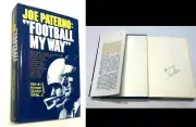 JOE PATERNO SIGNED FOOTBALL MY WAY 1971 HARD COVER 1ST PRINT 1ST EDITION BOOK