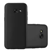 Samsung Galaxy A5 2017 Protective Case TPU Case - Matte Metallic Design METALLIC BLACK