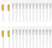 28Pcs Silicone Face Mask Brush Set - Transparent Facial Mud Mask Applicator for Cosmetic Makeup
