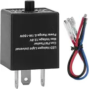 12V 24V 3-PIN Adjustable Electronic LED Flasher Relay Fix for Turn Light Fast Hyper Blinker Flash Hazard Warn Hyper Flash for Automotive Motorcycle for Motorcycle led Flashing Relay 3 pin Moto