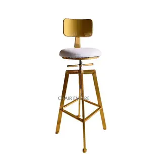 《Chair Empire》金色工業設計/法式金色鐵藝餐椅/吧台椅/吧凳/酒吧椅/升降吧台椅/高腳凳/鐵椅/吧椅/婚禮